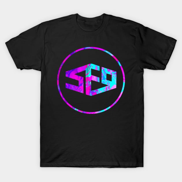 SF9 Logo Abstract Purple T-Shirt by hallyupunch